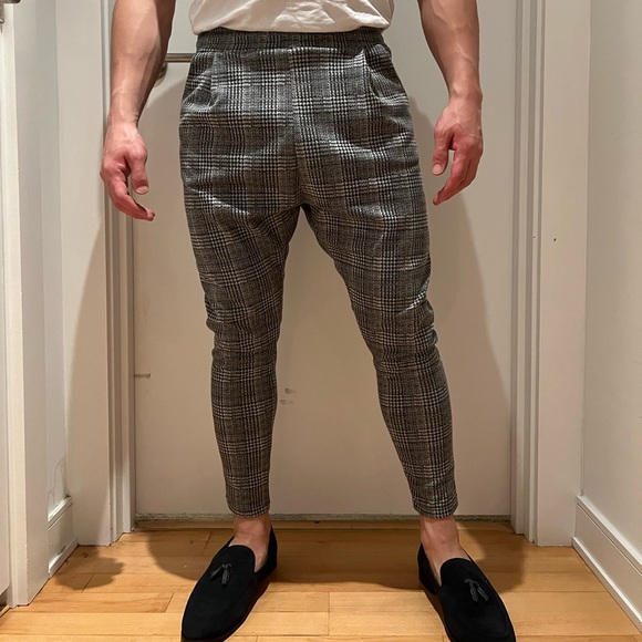 Boohoo MAN plaid trousers - Picture 6 of 6